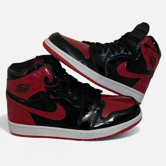 Air jordan 1 Retro High OG Patent Bred - size 10 M / 11.5 W US - Picture 2 of 4
